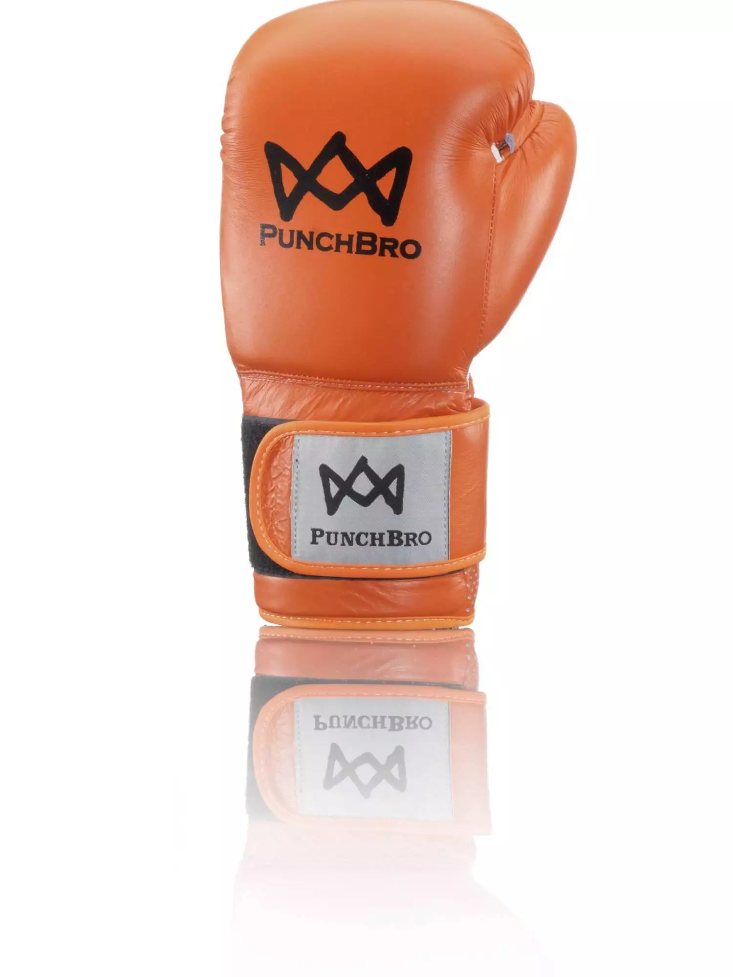 orange_Klett_back PunchBro - PowerLock NUDGE - Boxhandschuhe – Bild 6