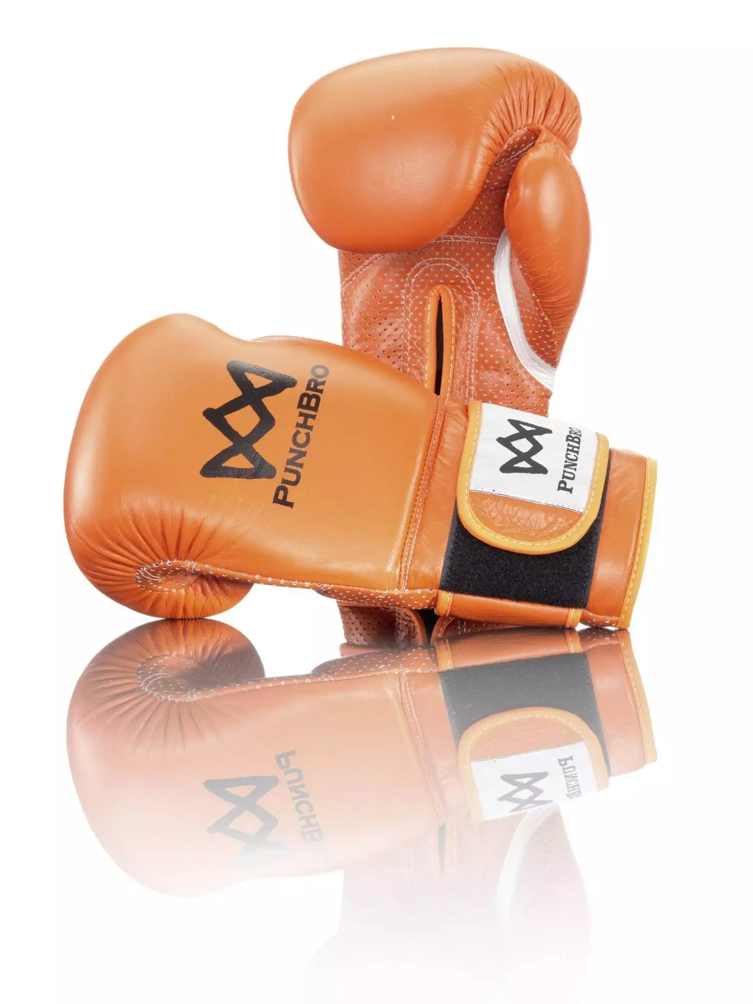 orange_Klett_paar PunchBro - PowerLock NUDGE - Boxhandschuhe – Bild 1