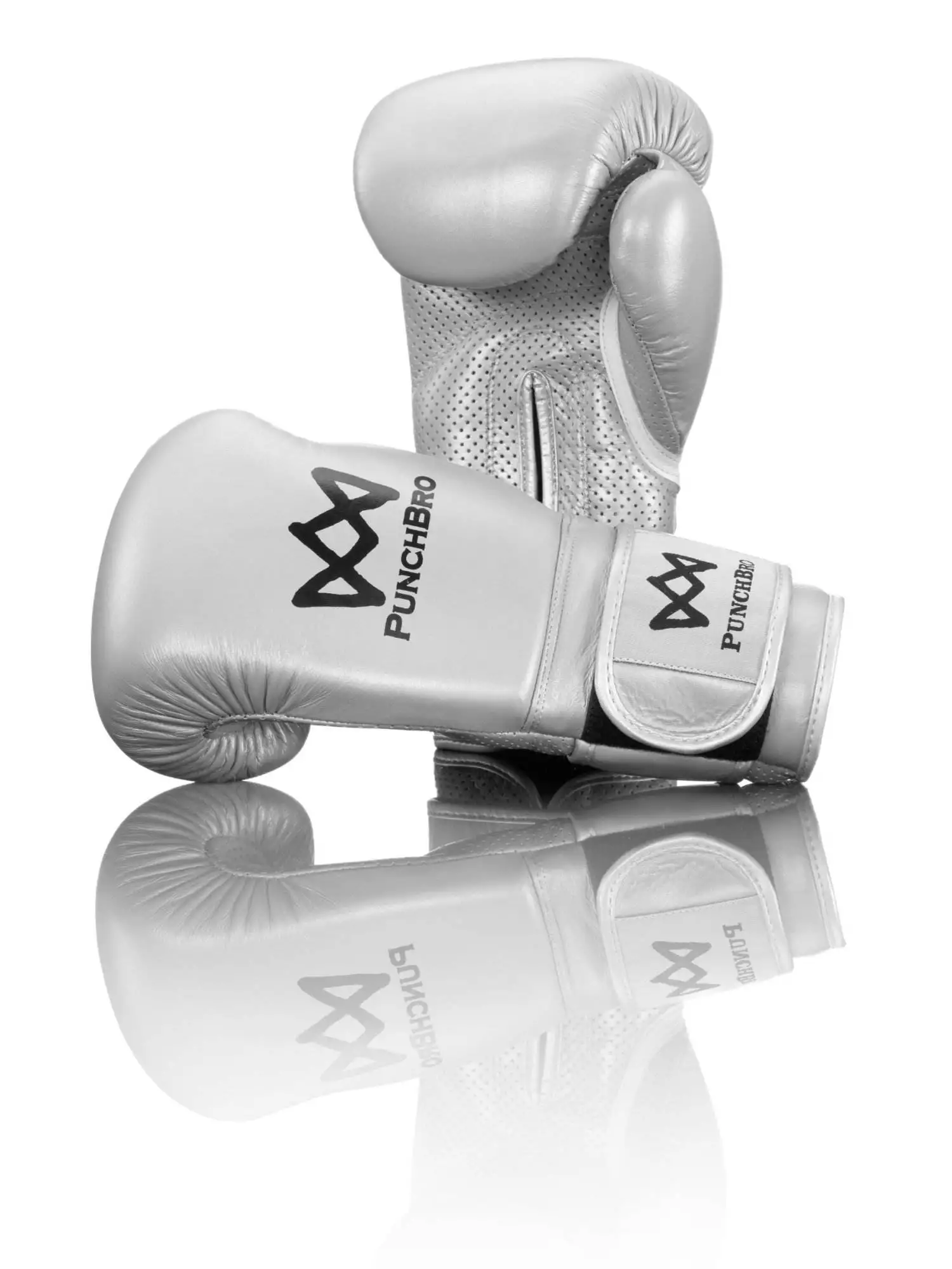 silber_Klett_paar PunchBro - PowerLock NUDGE - Boxhandschuhe – Bild 2