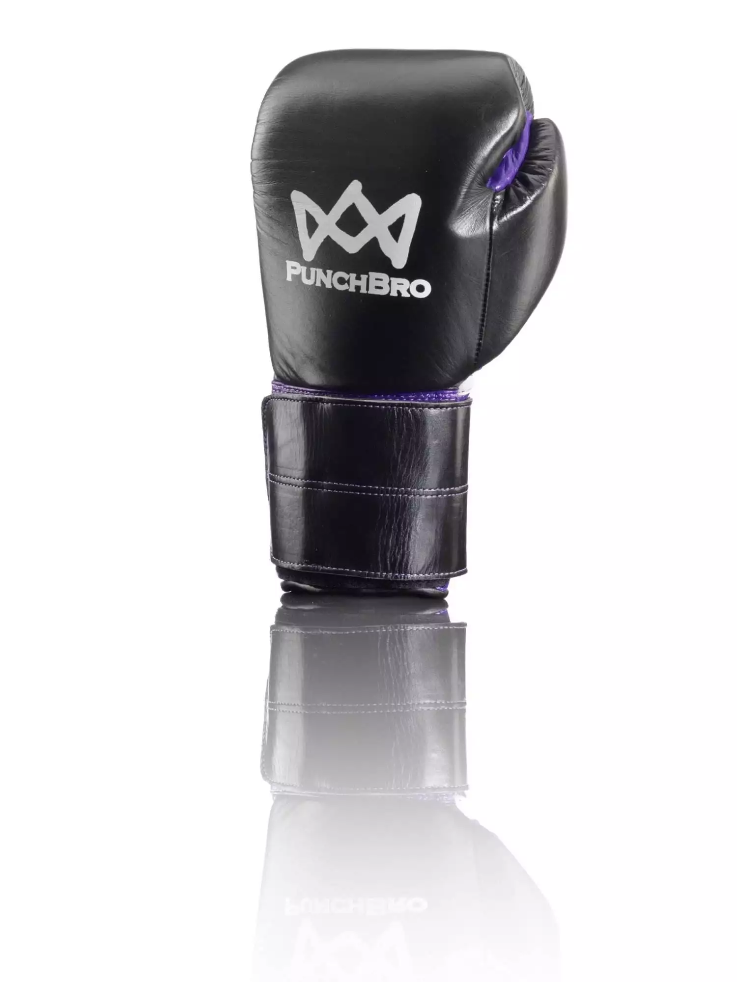 Boxhandschuhe_Powerlock_black_lila_back PunchBro - PowerLock Wider - Boxhandschuhe – Bild 4