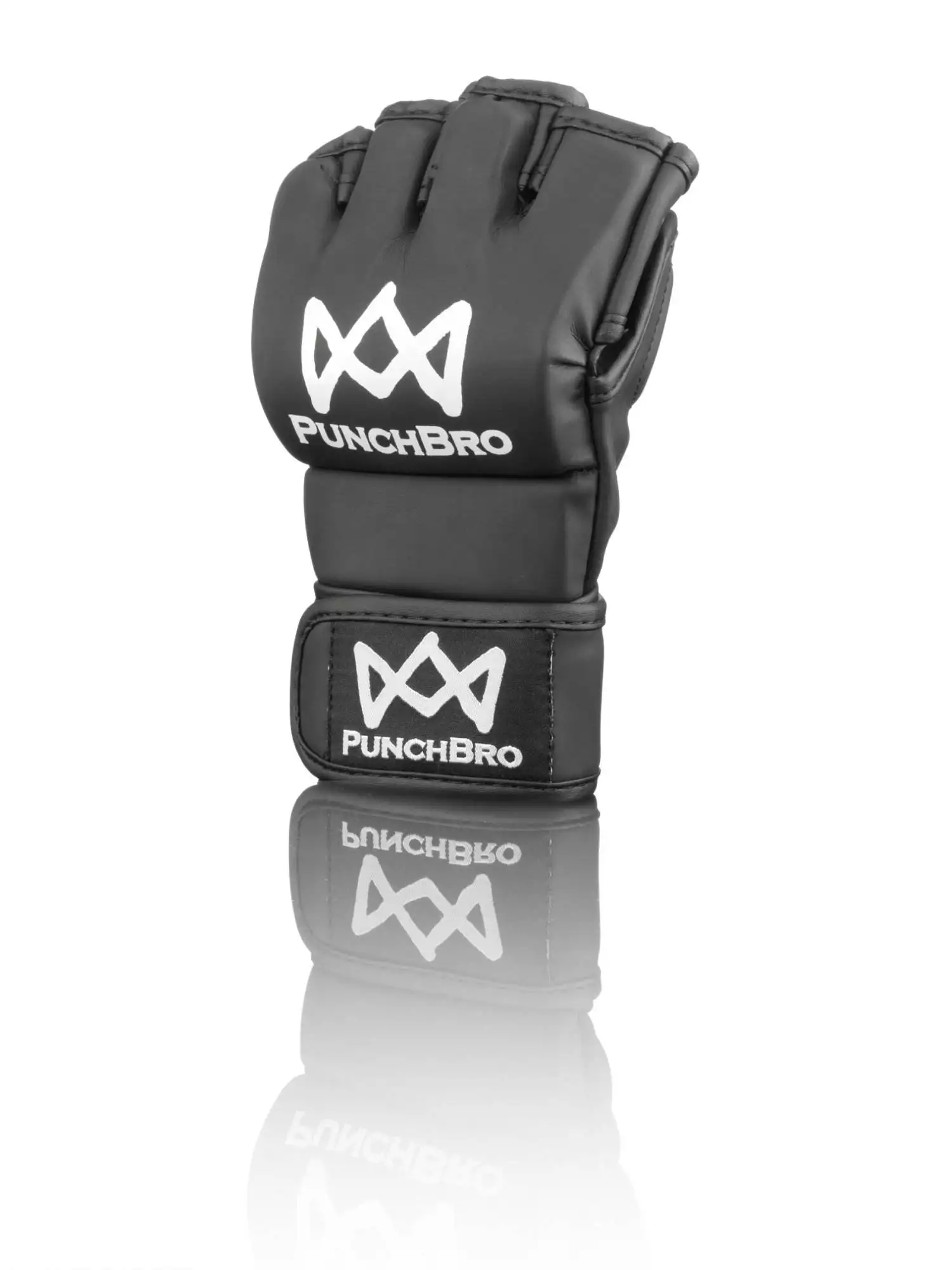 C_back_black_matt_2_3786 PunchBro - MMA CAVE - Kampfhandschuhe – Bild 6