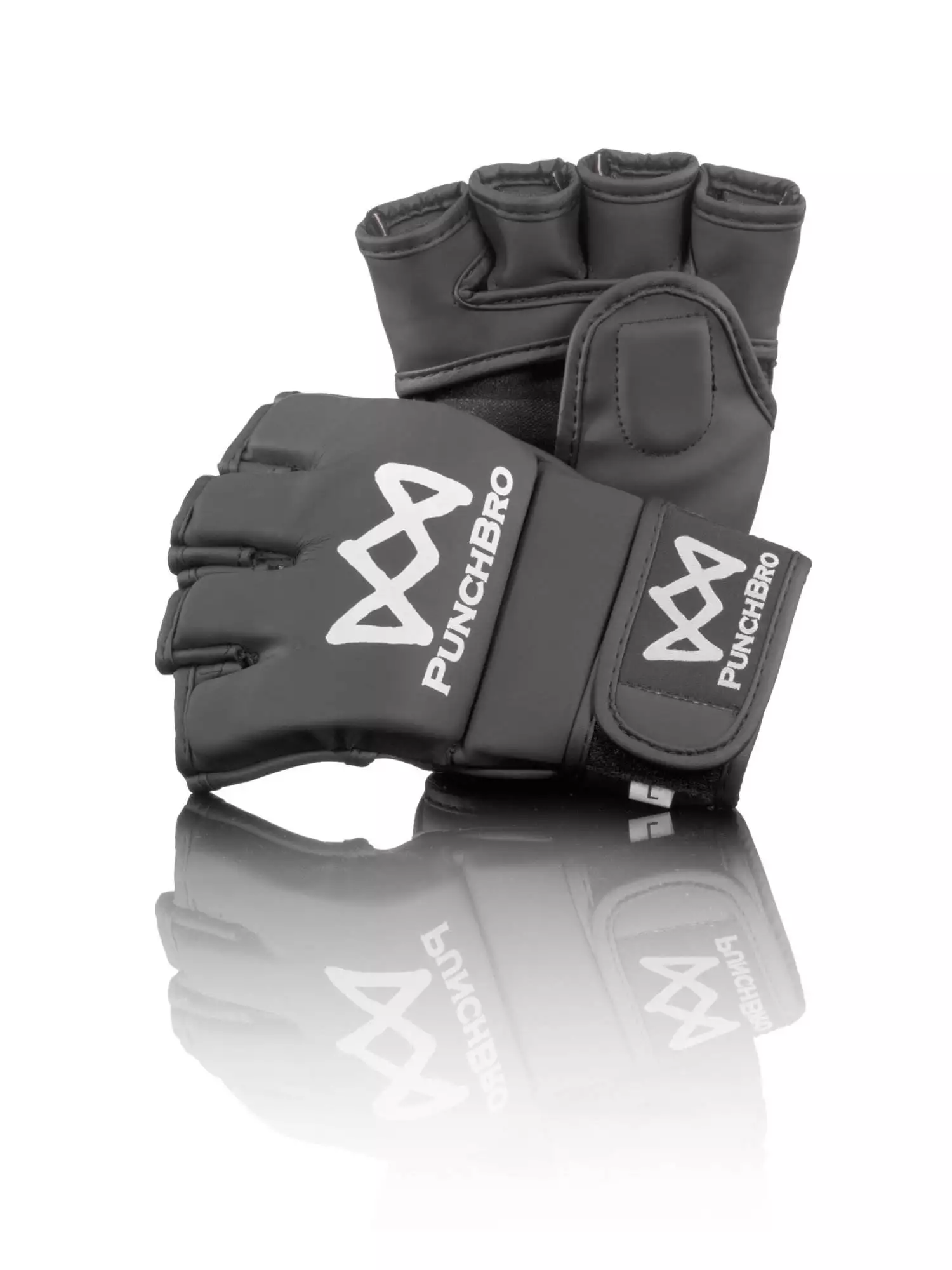 C_paar_black_matt_2_3872 PunchBro - MMA CAVE - Kampfhandschuhe – Bild 5