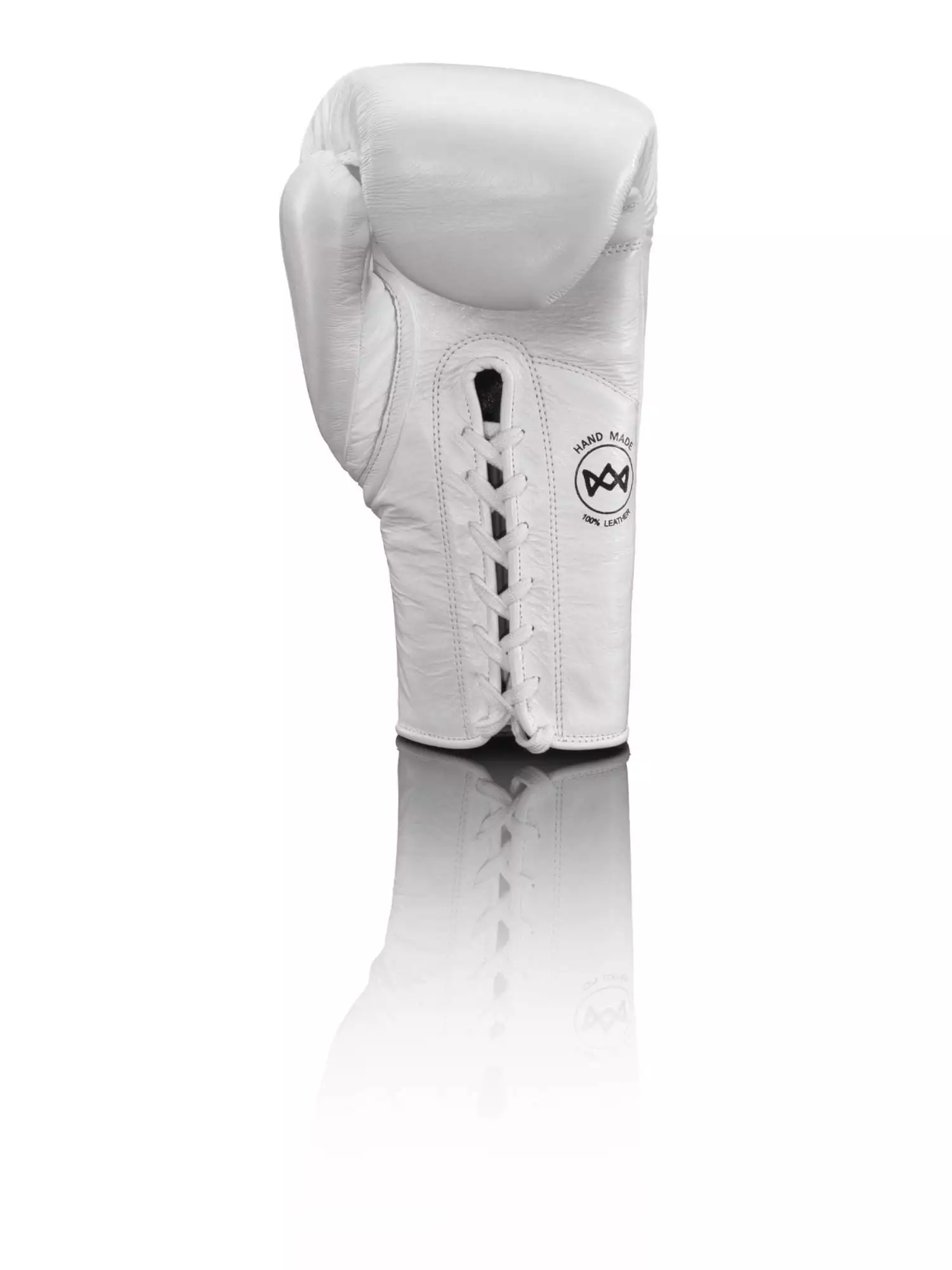 HS_white_geschnürt_front_3703 PunchBro - StrikeLace Janissary - Boxhandschuhe – Bild 7