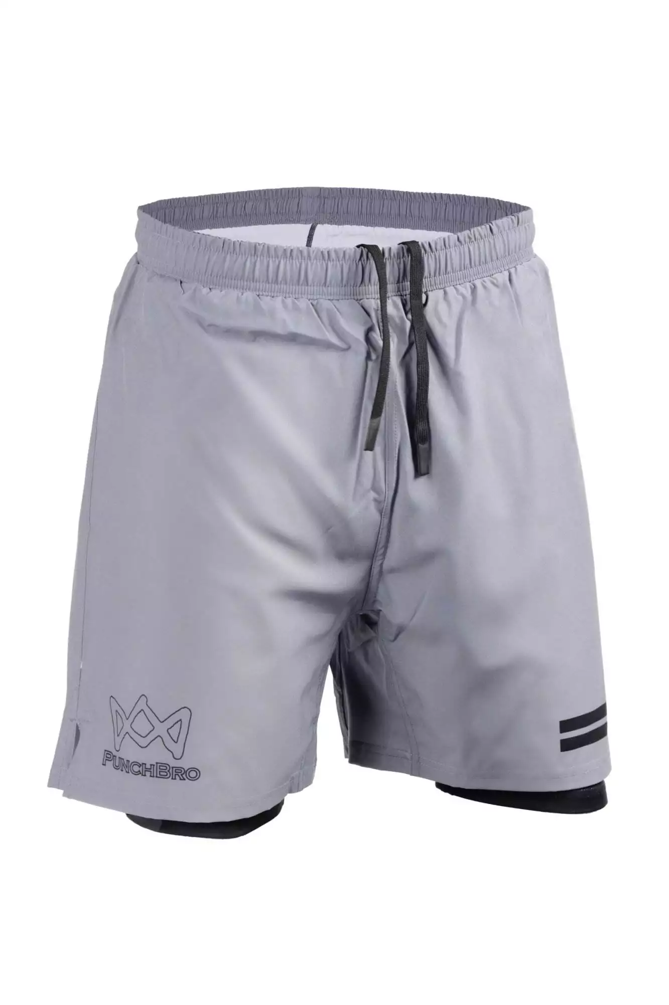 Grau Hose Kurz Punchbro - Vanguard Hybrid1 Shorts – Bild 1
